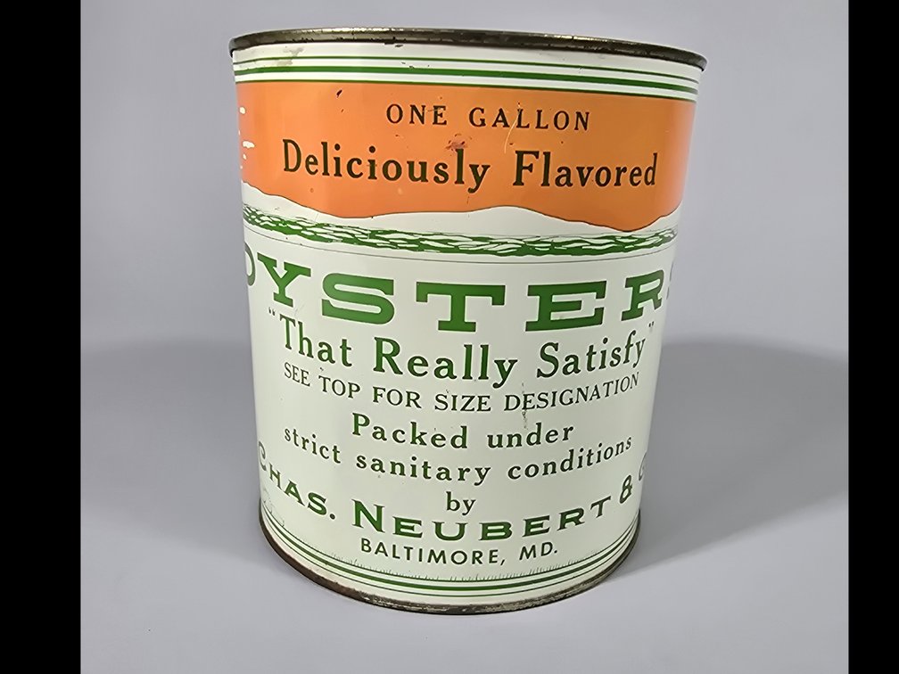 Chas. Neubert Oyster Can 