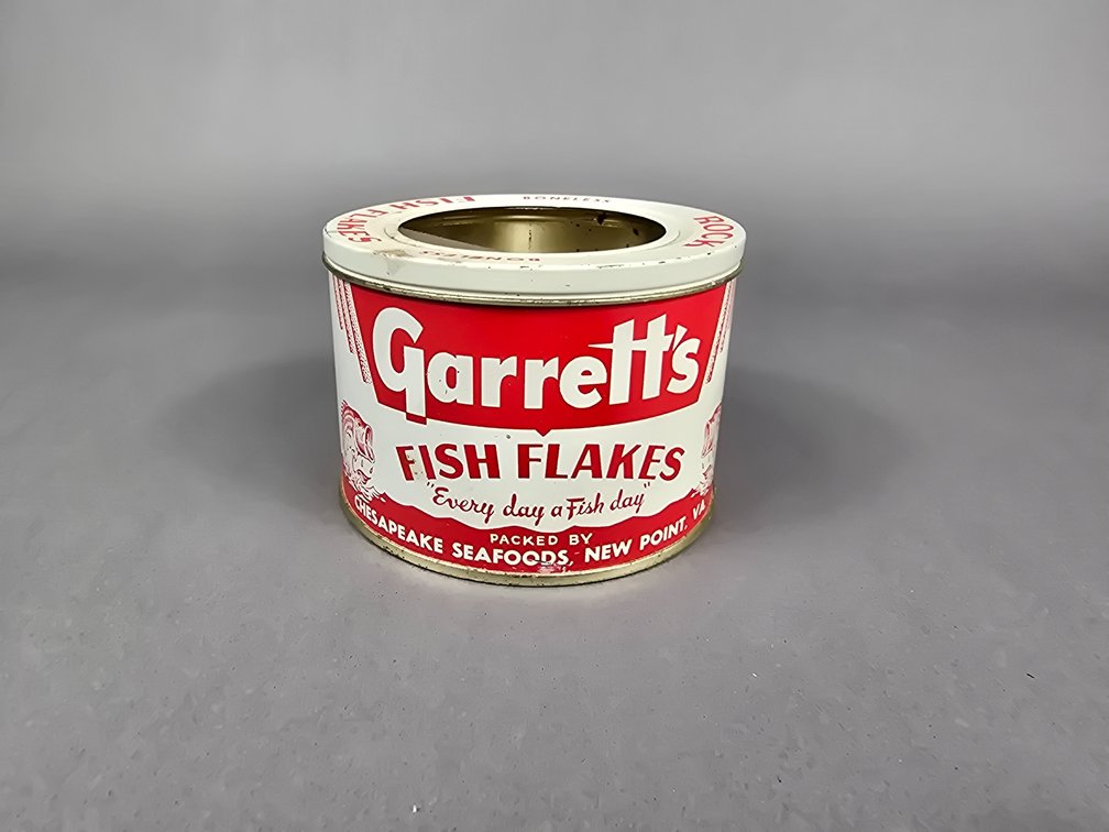 Garrett's Fish Flakes Can