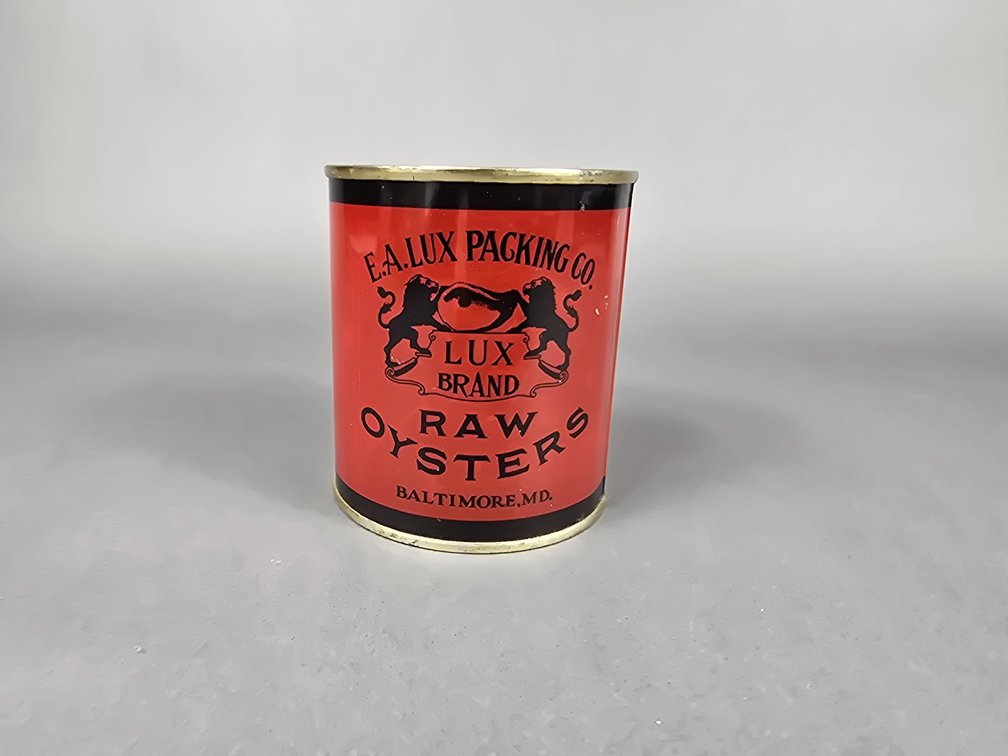 E. A. Lux Brand Oyster Can 