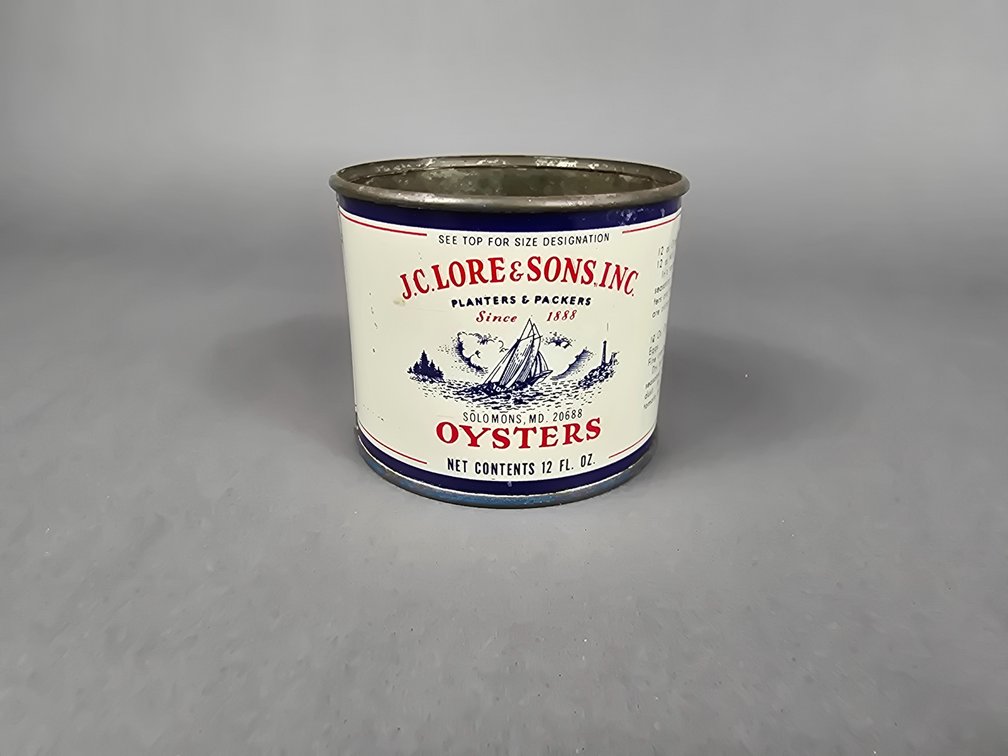 J. C. Lore & Sons Brand Oyster Can 