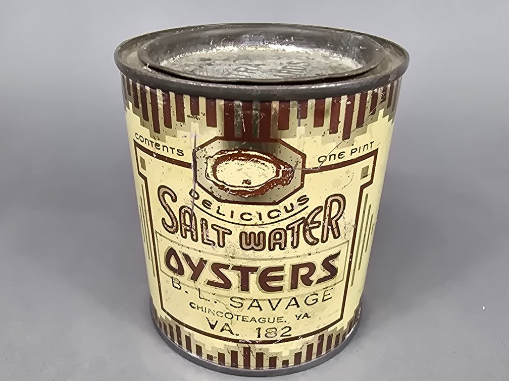 B.L. Savage Brand Oyster Can 