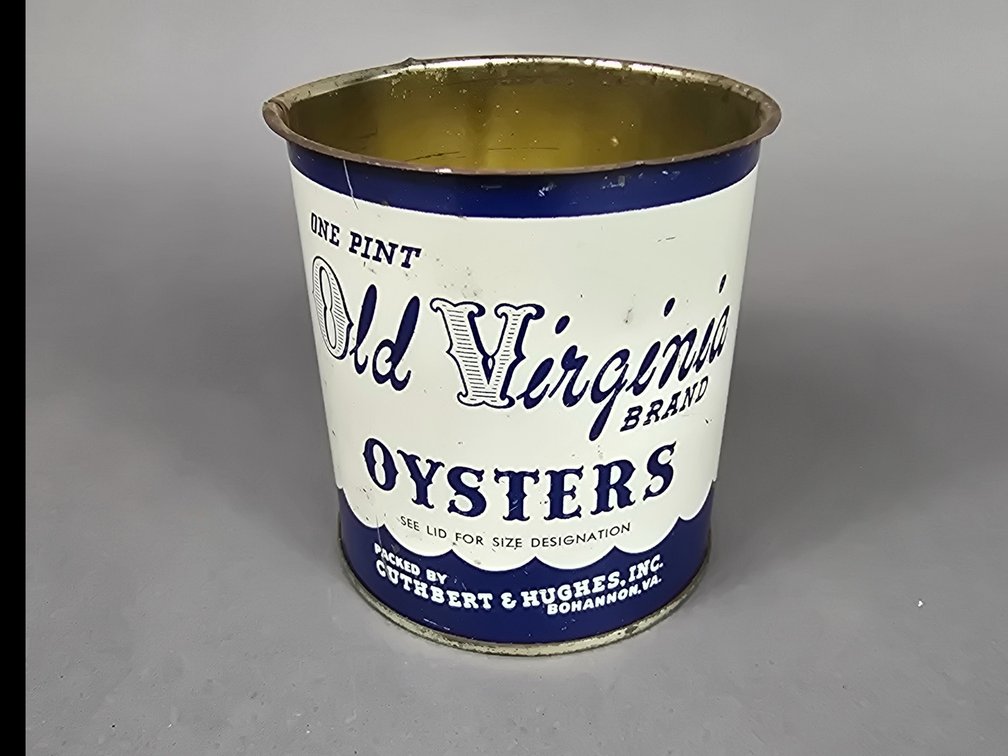 Old Virginia Brand Oyster Can 