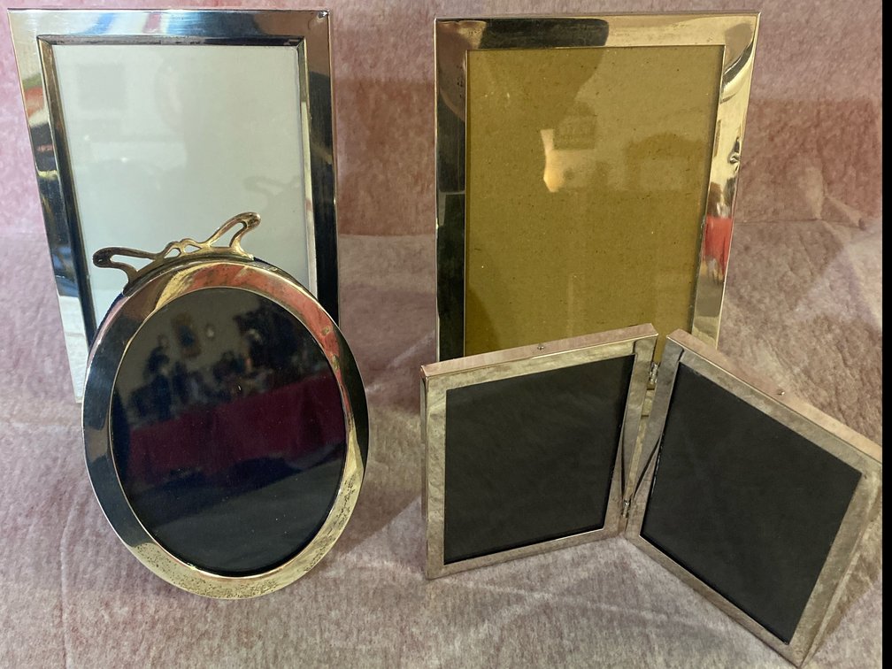 Four Sterling Silver Picture Frames