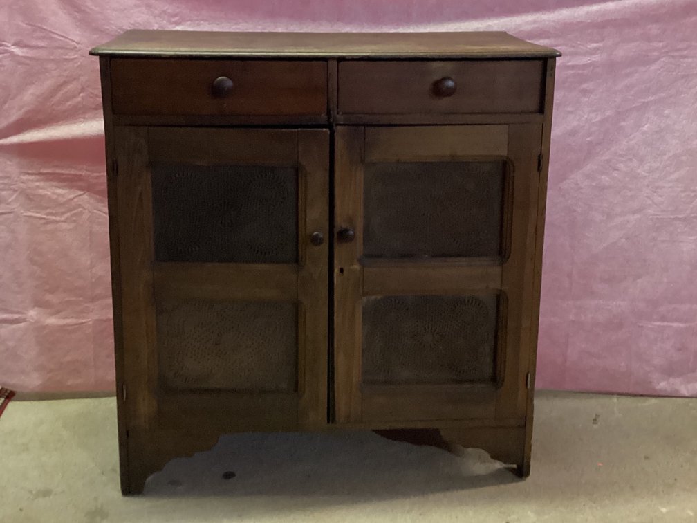 8 Tin Pie Safe 43” Tall 41” Wide 