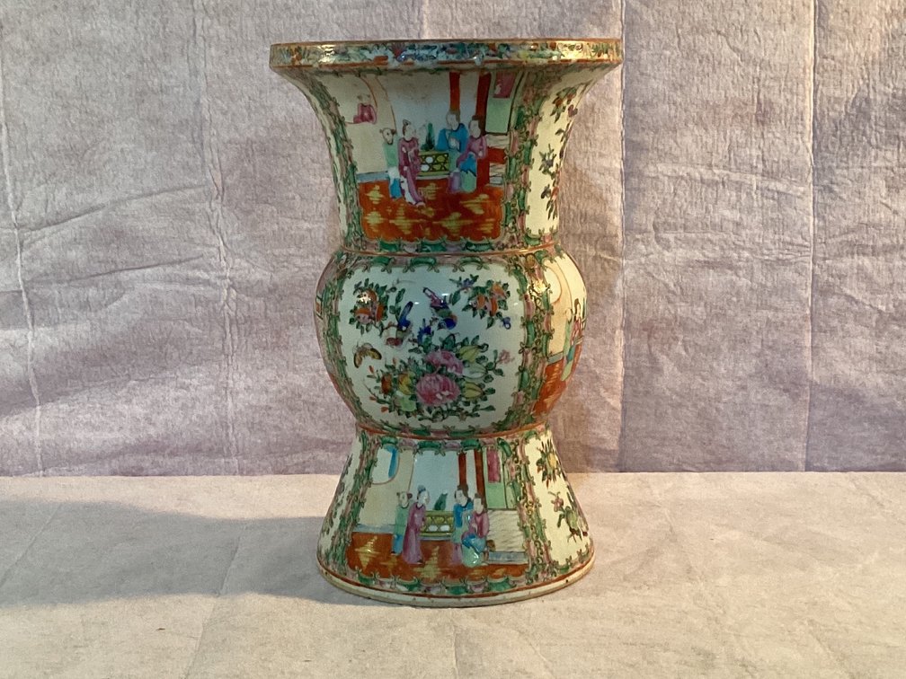 Oriental Vase 15” Tall 10” Round