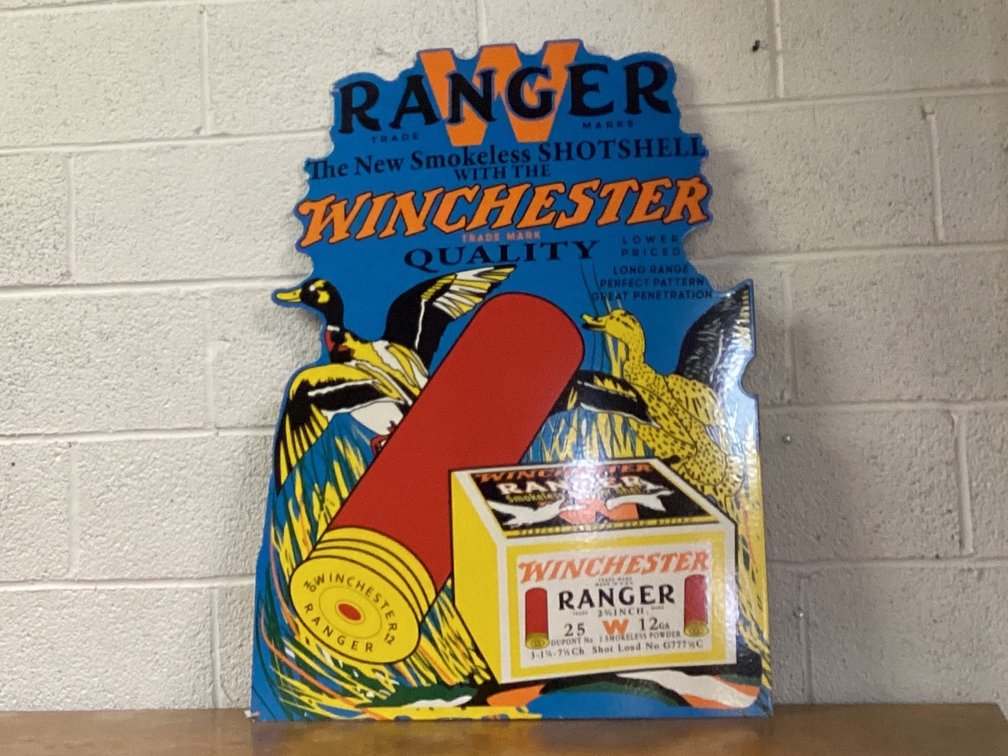 Winchester  Metal Sign  3’ Tall  27” Wide