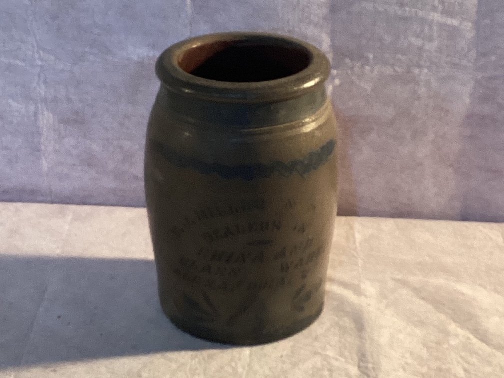 Crock 11” Tall 7” Round From Madison, VA Hotel