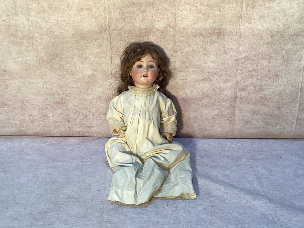 Antique Girl Doll Marked B&O on the back of the Neck 12”