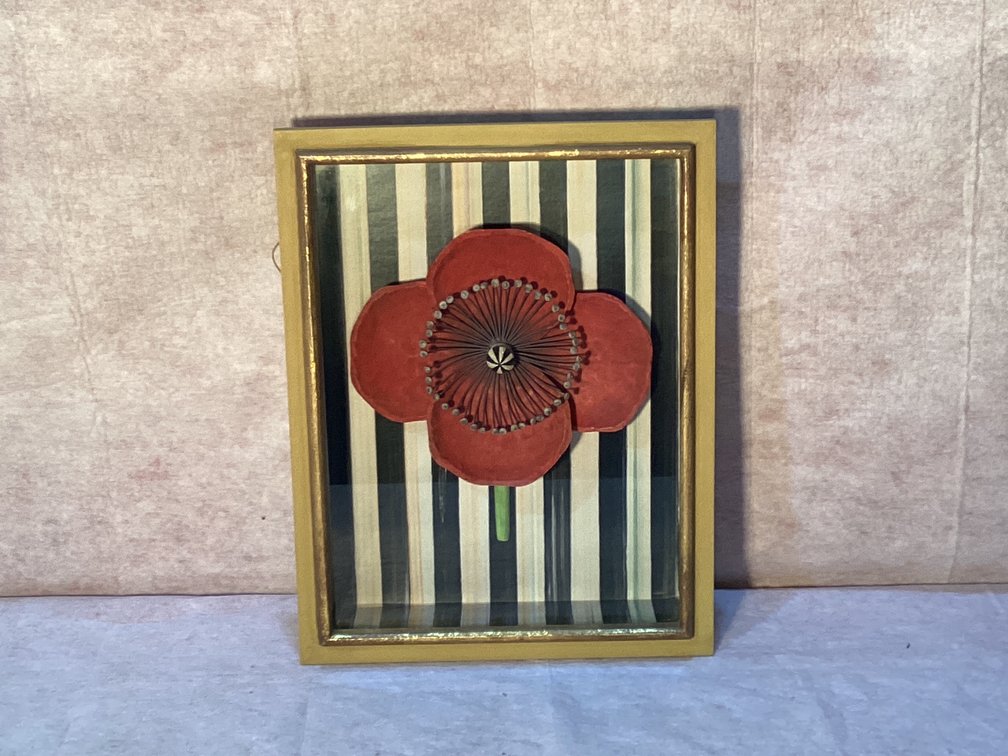MacKenzie-Childs Poppy Shadow Box 16” Tall 12 “ Wide