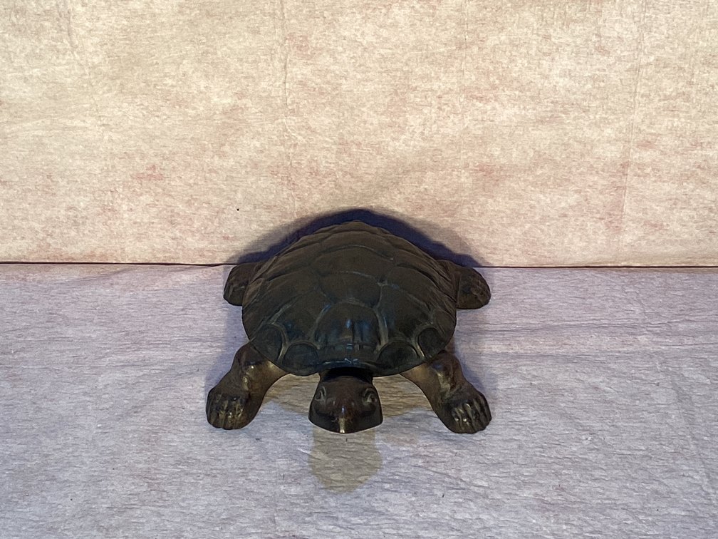 Turtle Metal Spittoon  13” 