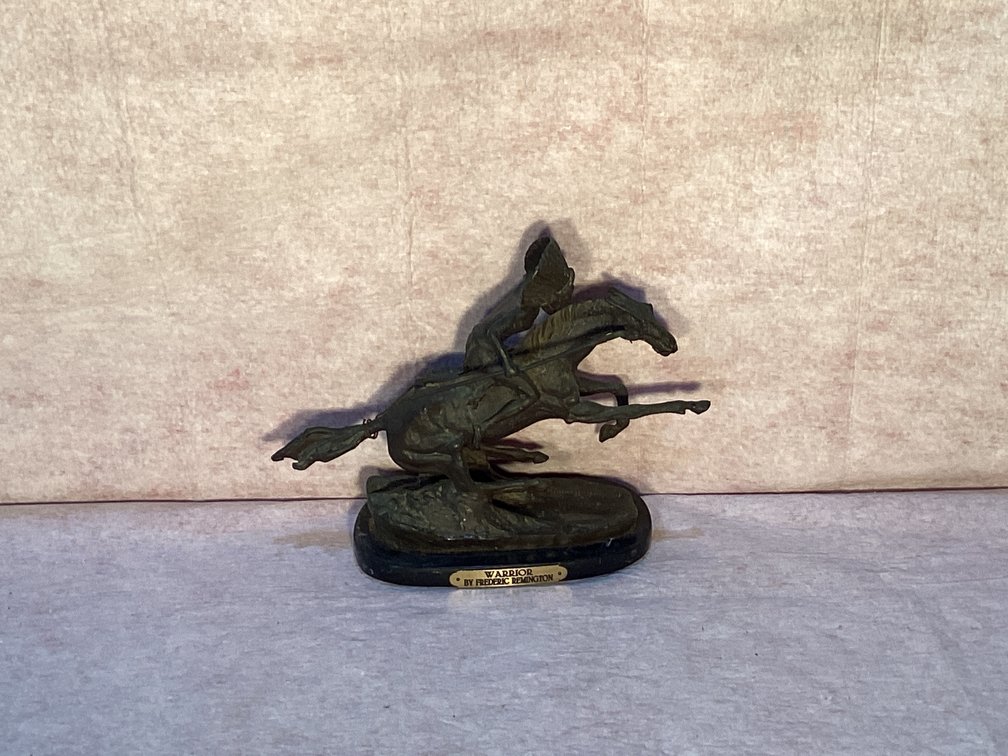  Frederick Remington “Warrior”  Statue 13” Wide