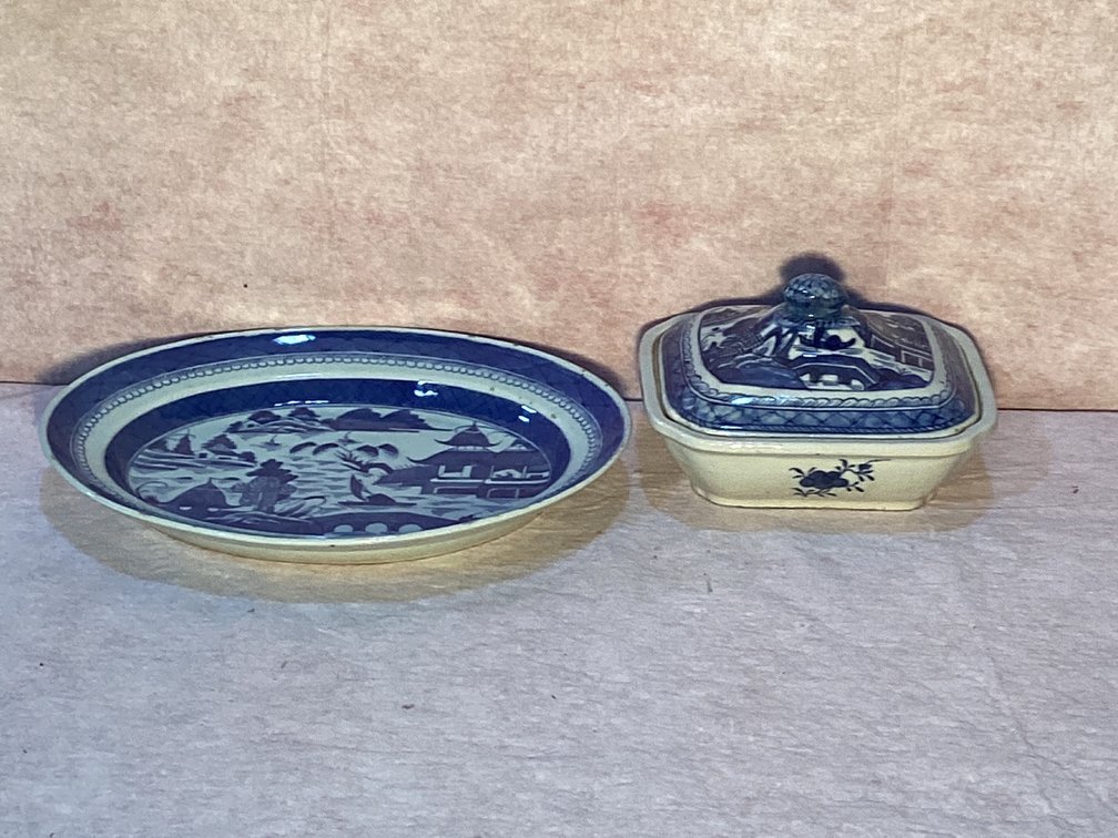 Oriental Vegetable Dish and Platter