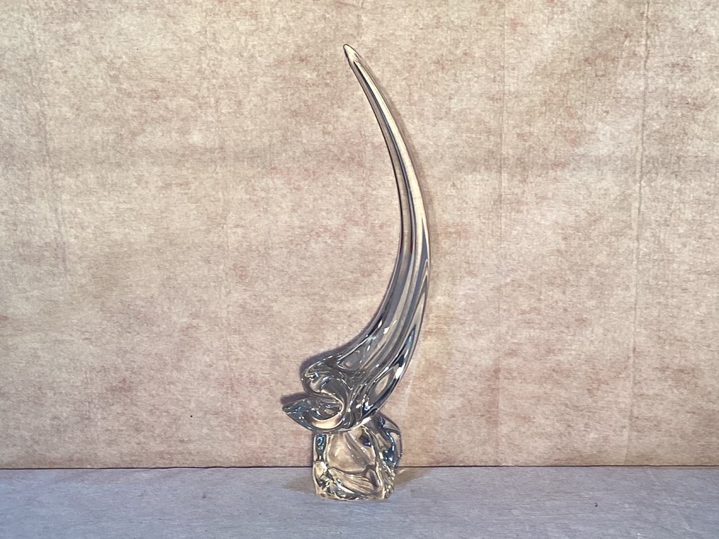 Daum France Signed Glass Statue 22” Tall