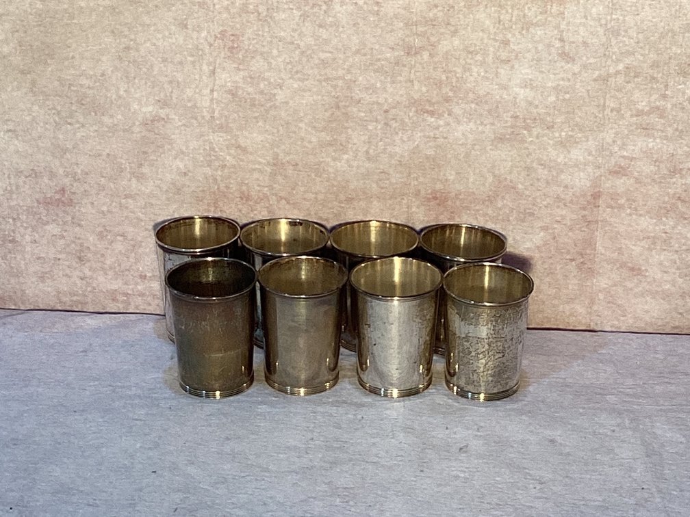 8 Sterling Silver Julip Cups 1002g