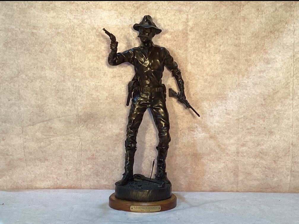  “Making a Stand” by Dan Enger Bronze Statue 23” Tall 9” Wide