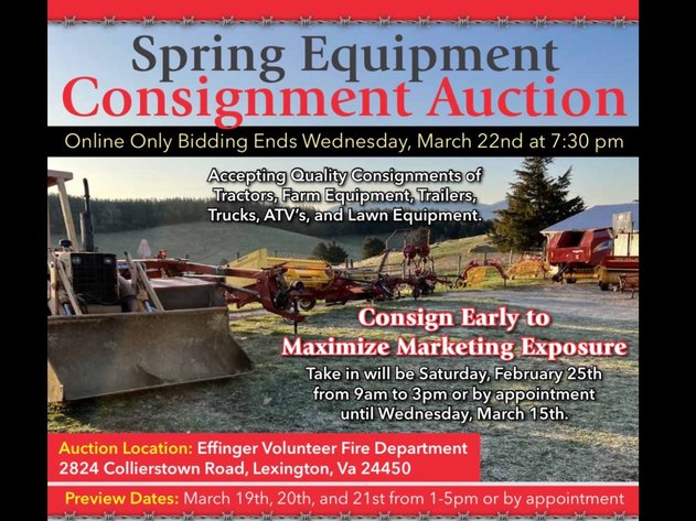 Image for Spring Equipment Consingment Auction