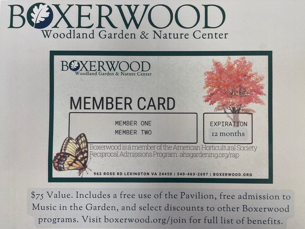 Boxerwood Membership