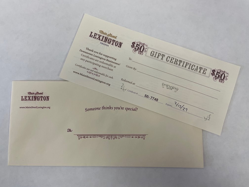 Main Street Lexington Gift Card