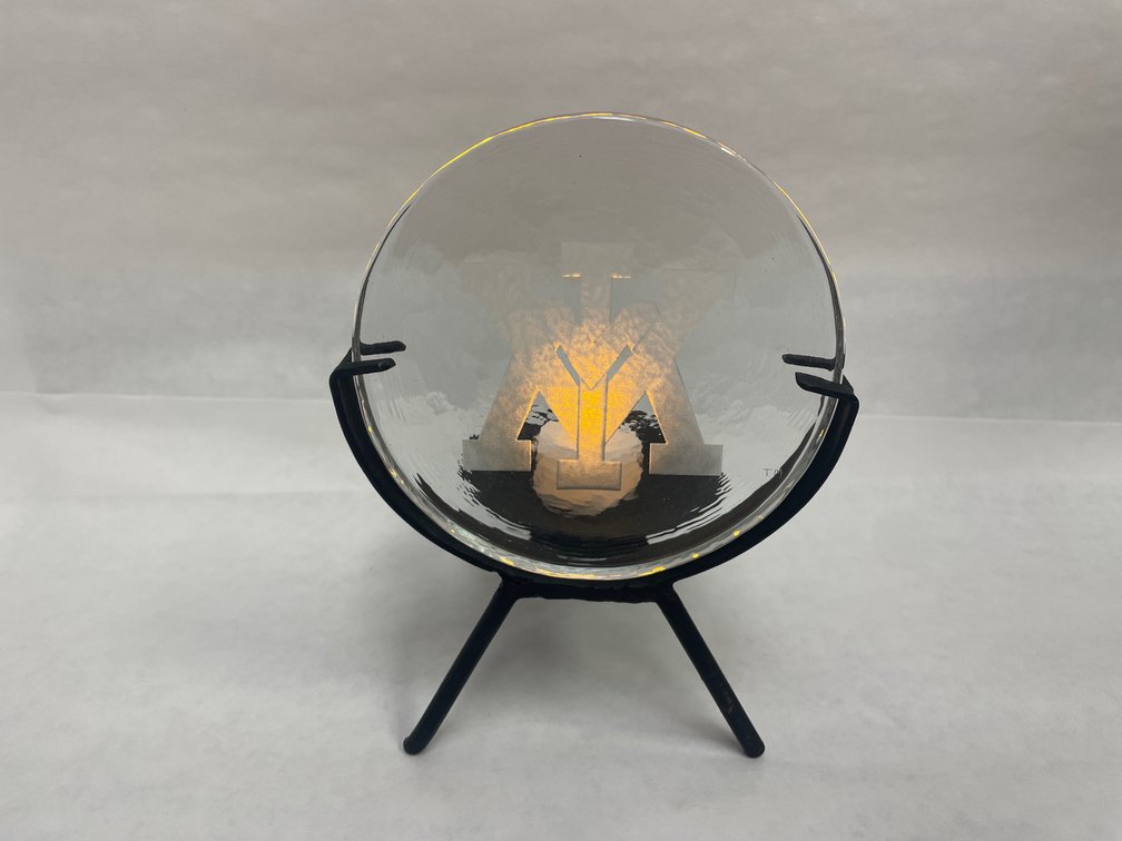 “Crystal VMI” Glass Candle Carving By Steven Shires 