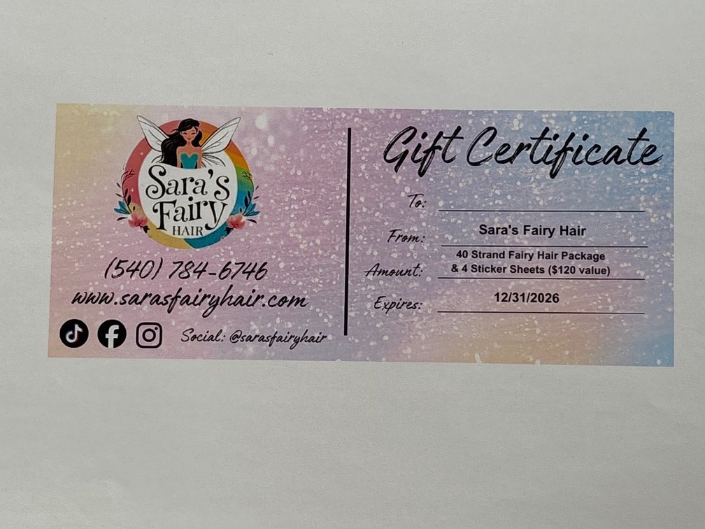 Fairy Hair & Sticker Package
