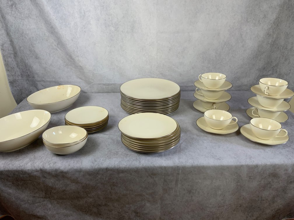 45-Piece Lenox Olympia Platinum Dinnerware Set