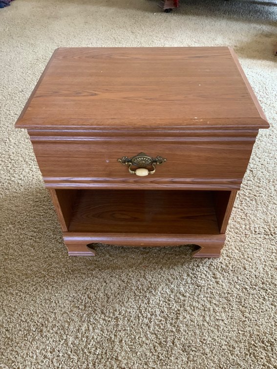 Particle Board Side Table with Drawer