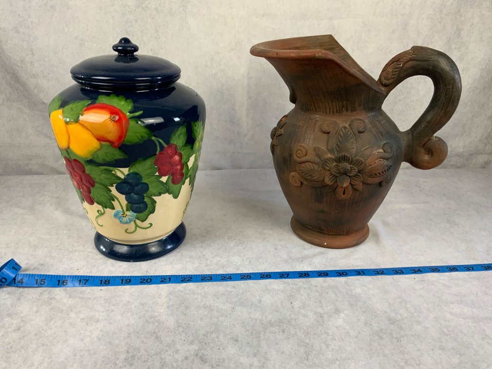 Two Decorative Ceramic Vessels