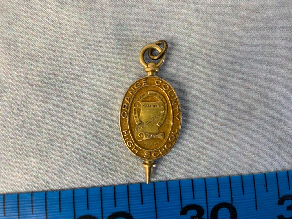 10K Gold Orange County High School Pendant