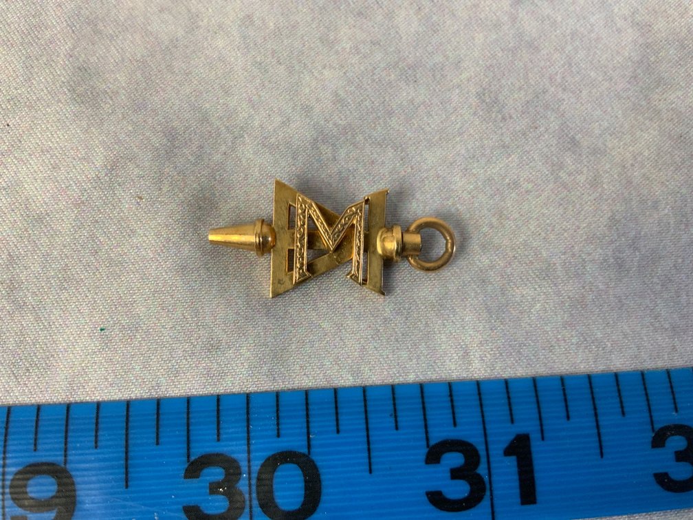 14 k. Gold-Plated Mechanical Watch Part or Charm