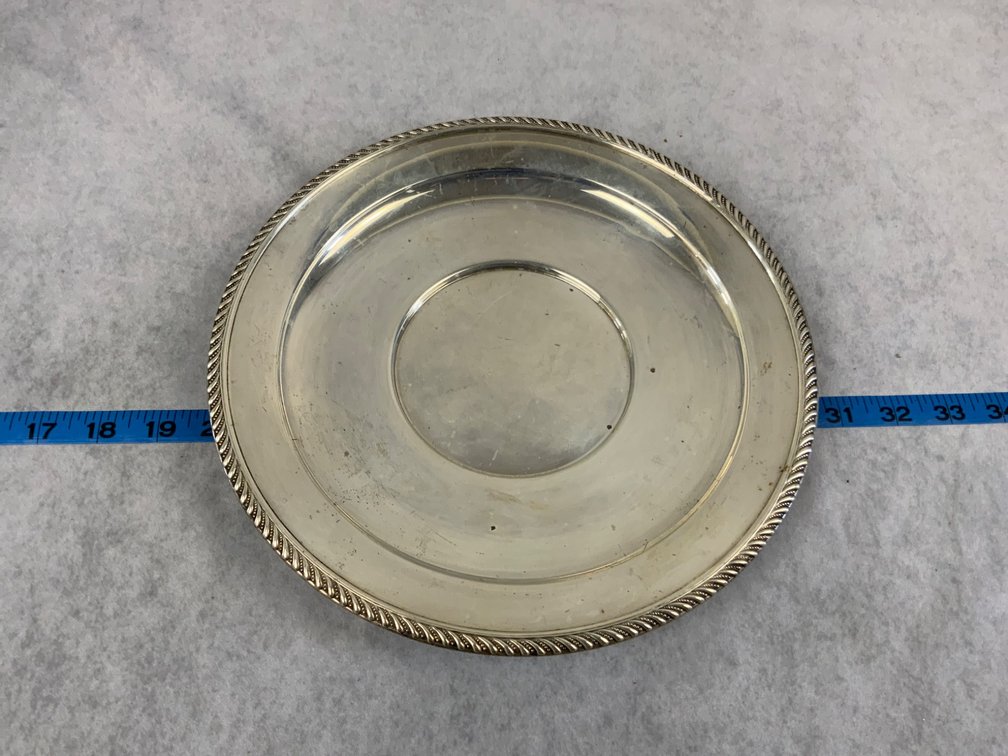 10-Inch Sterling Silver Plate by Stieff