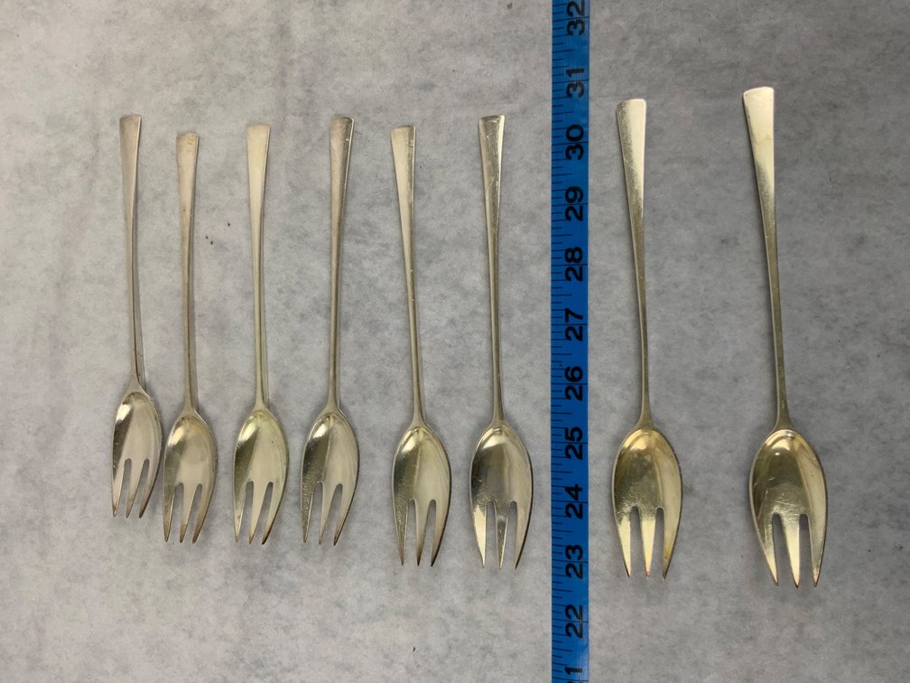Eight Dansk Sterling Silver Forks