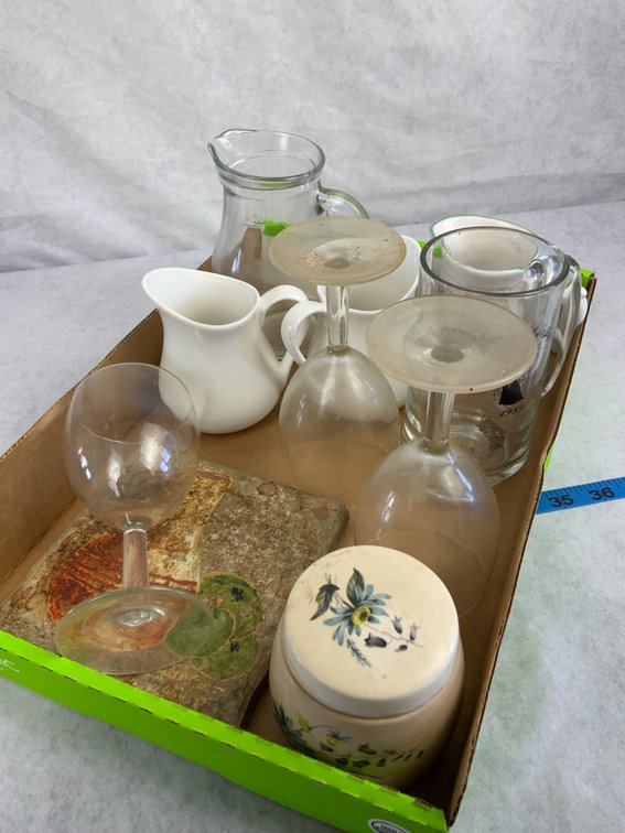 Glassware, Pitchers, and Decor