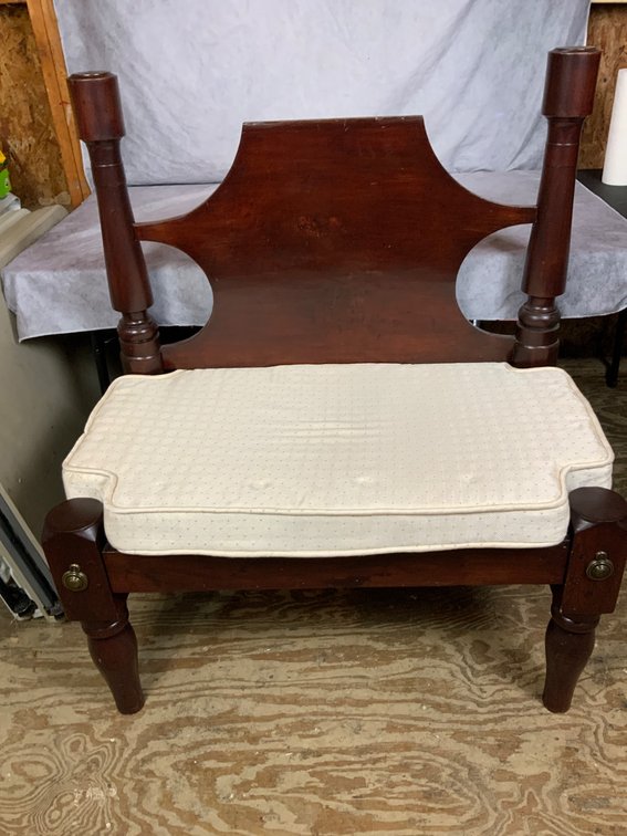 Custom Bench from 1800s Rope Bed Frame