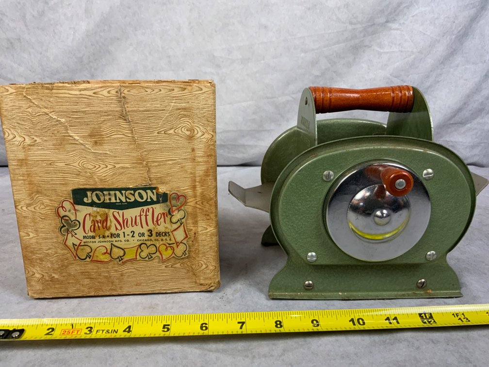 Johnson Metal Card Shuffler with Box