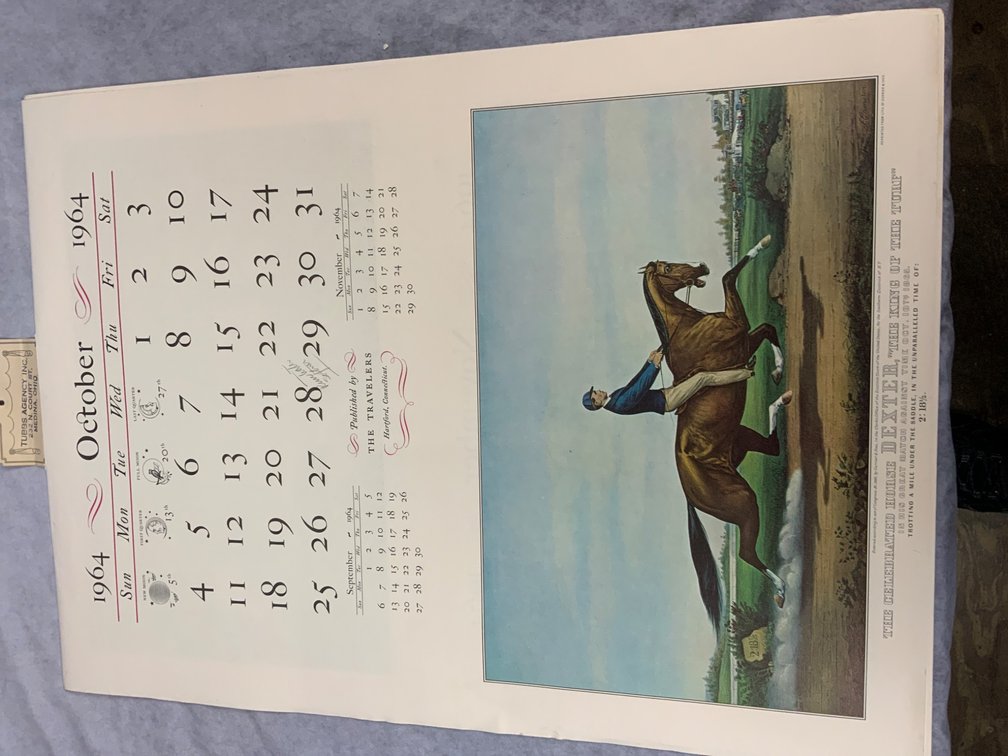 Complete 1964 Currier and Ives Calendar