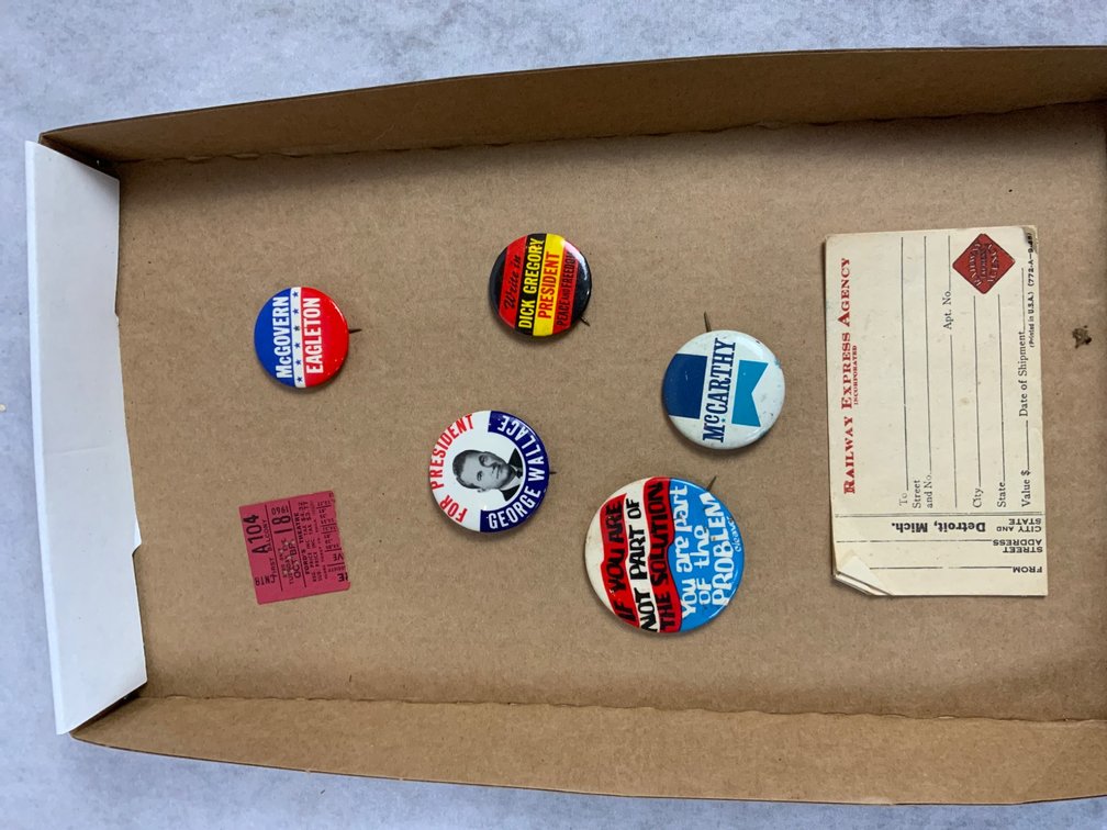 Political Buttons and Ephemera