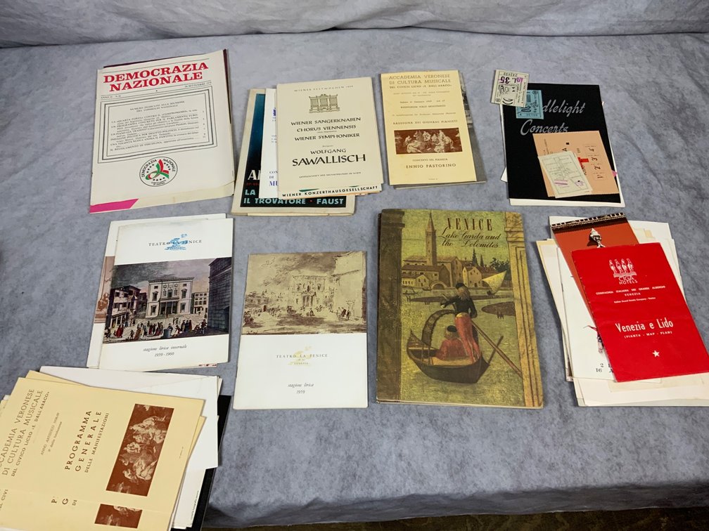 Italian Ephemera and Programs