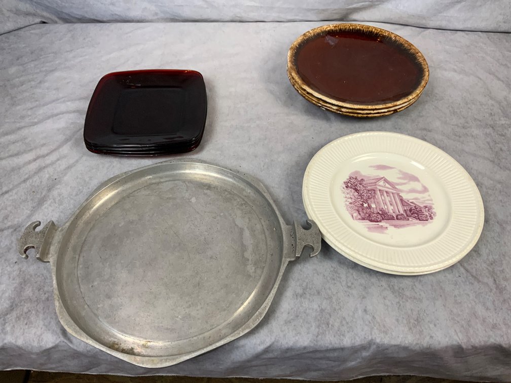 Guardian Ware Tray and Assorted Plates