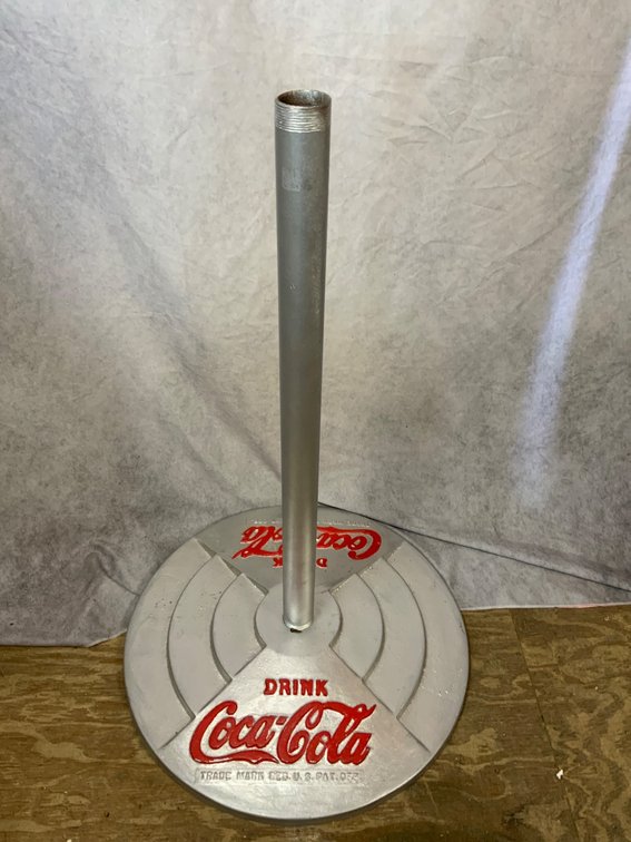Repainted Metal Coca Cola Stand Base