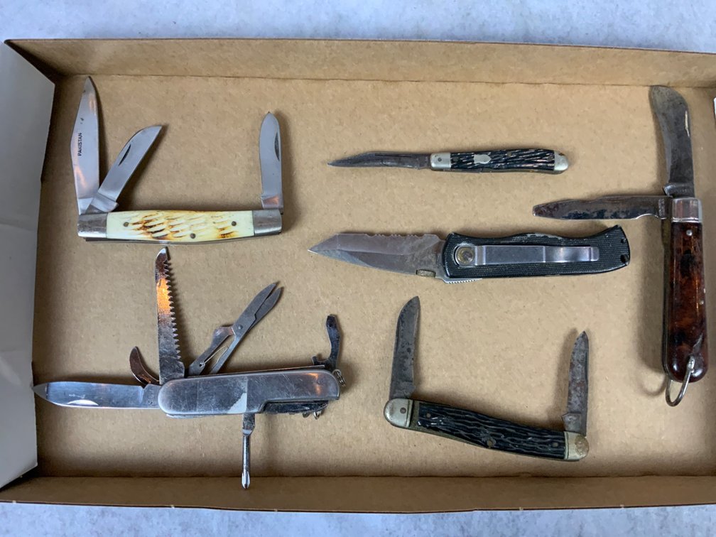 Six Folding Knives