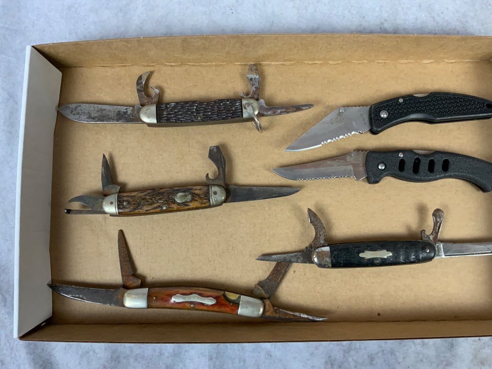 Six Folding Knives