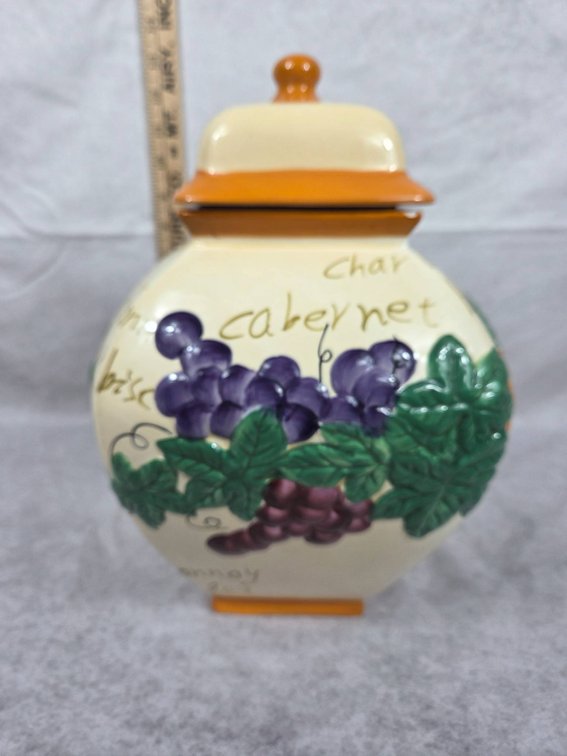 Ceramic Nonni's Biscotti Jar with Lid