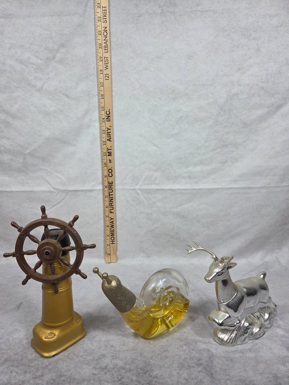 3 Avon Collectible Bottles