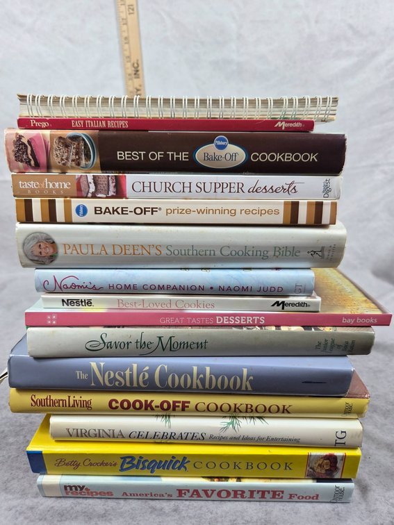 15 Assorted Cookbooks