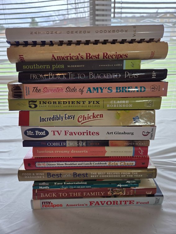 16 Assorted Cookbooks