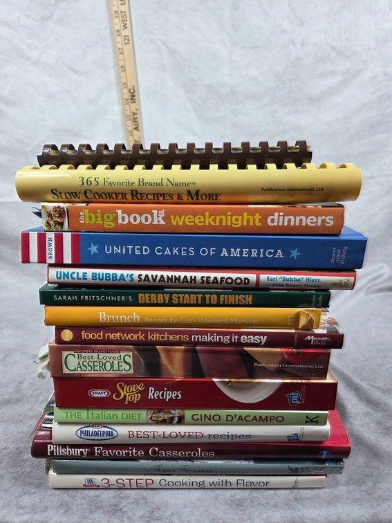 15 Assorted Cookbooks