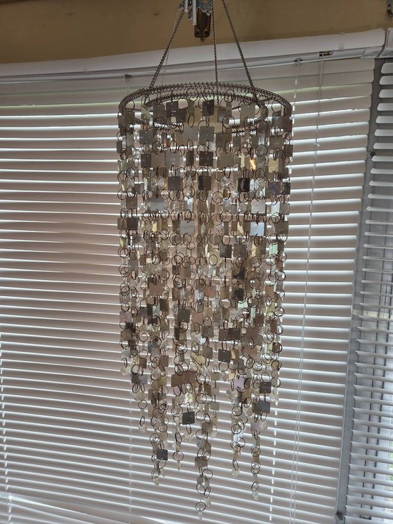 Outdoor Solar Shimmer Garden Chandelier