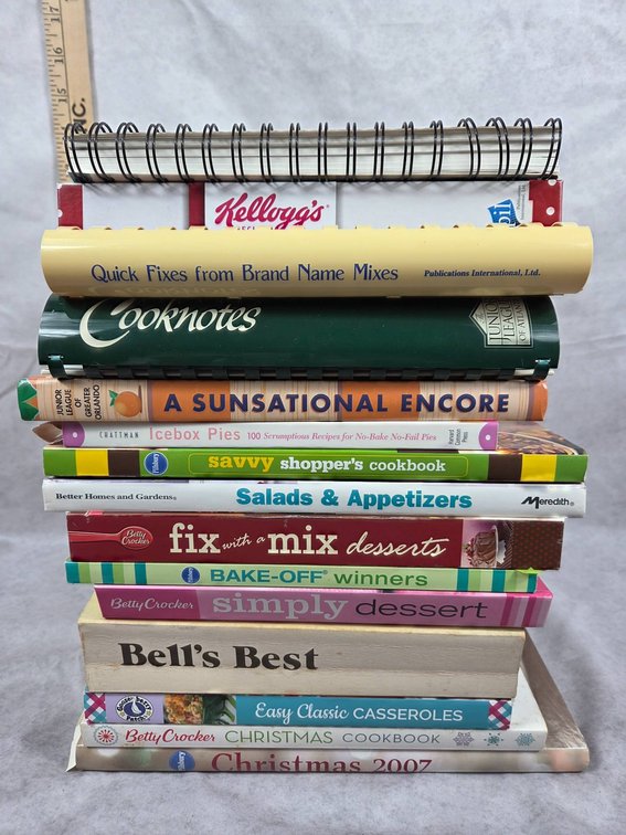 15 Assorted Cookbooks