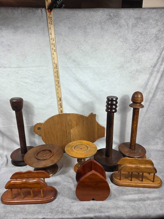 Handmade Wooden Kitchen Accessories Lot