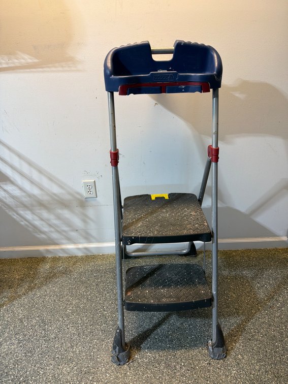 Cosco Folding Step Stool with Tool Tray